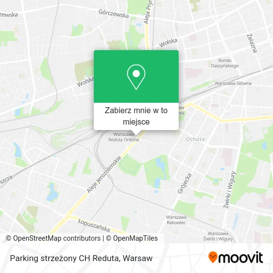 Mapa Parking strzeżony CH Reduta