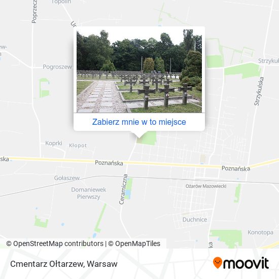 Mapa Cmentarz Ołtarzew