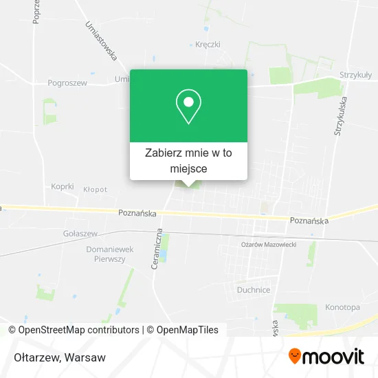Mapa Ołtarzew