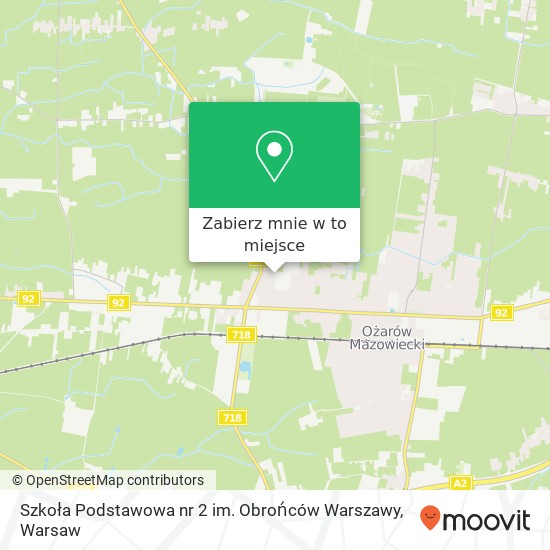 Mapa Szkoła Podstawowa nr 2 im. Obrońców Warszawy