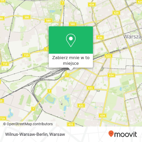 Mapa Wilnus-Warsaw-Berlin