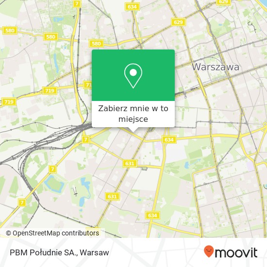 Mapa PBM Południe SA.