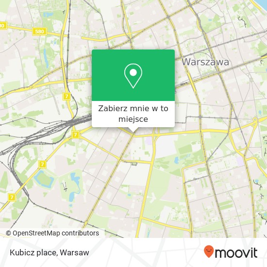 Mapa Kubicz place