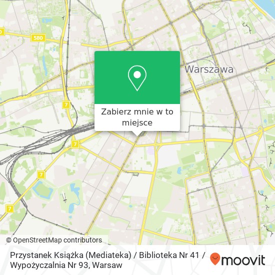 Mapa Przystanek Książka (Mediateka) / Biblioteka Nr 41 / Wypożyczalnia Nr 93