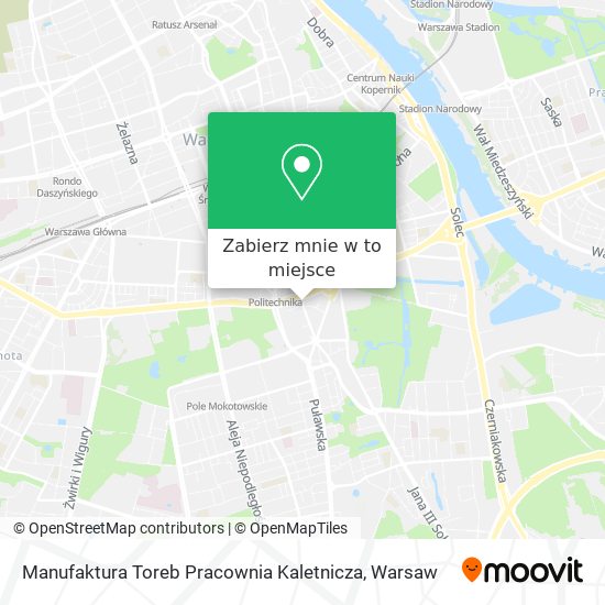 Mapa Manufaktura Toreb Pracownia Kaletnicza