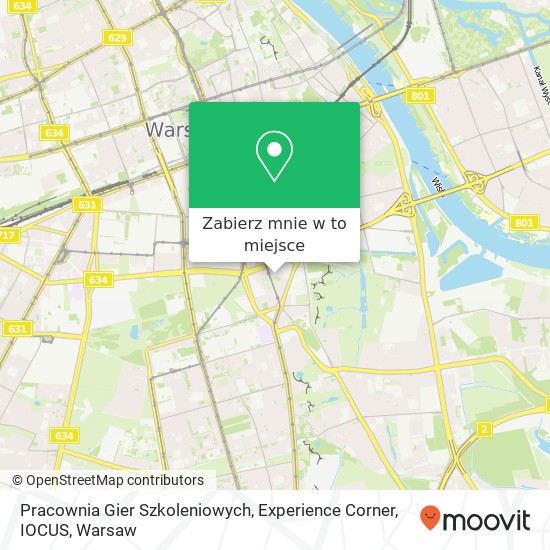 Mapa Pracownia Gier Szkoleniowych, Experience Corner, IOCUS