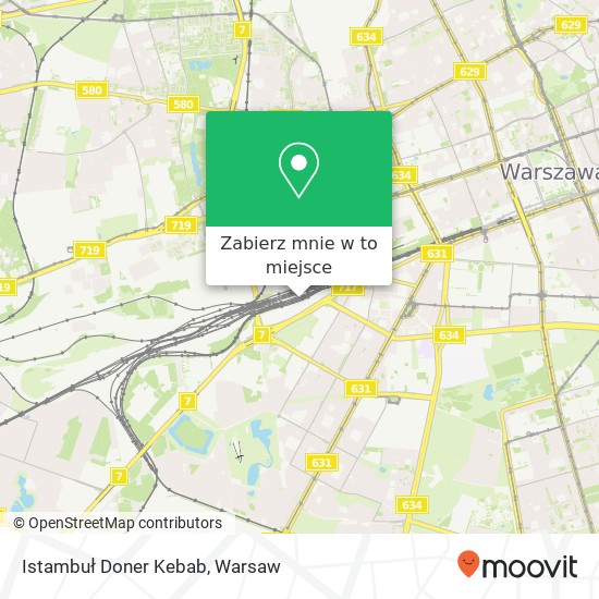 Mapa Istambuł Doner Kebab