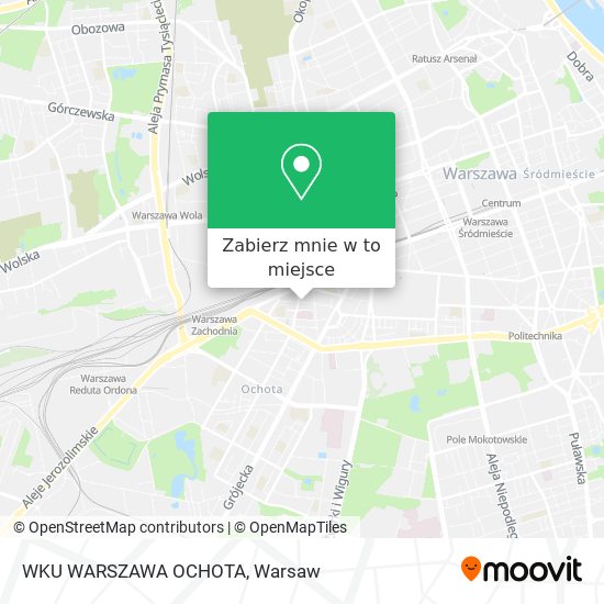 Mapa WKU WARSZAWA OCHOTA