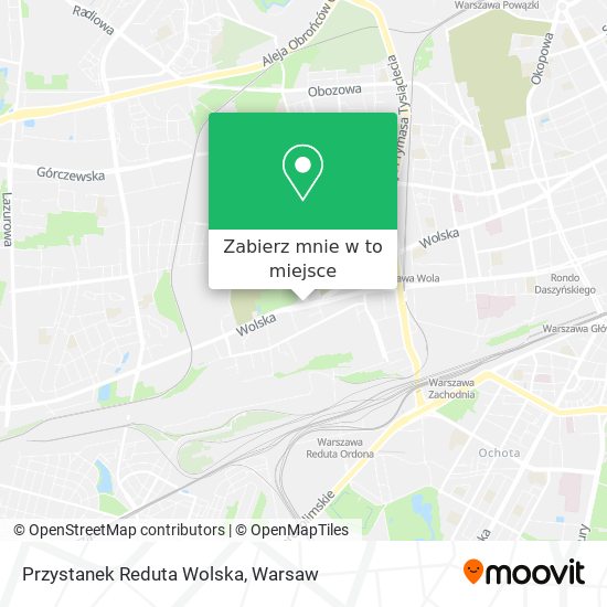 Mapa Przystanek Reduta Wolska