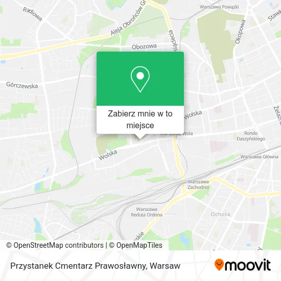 Mapa Przystanek Cmentarz Prawosławny