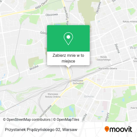 Mapa Przystanek Prądzyńskiego 02