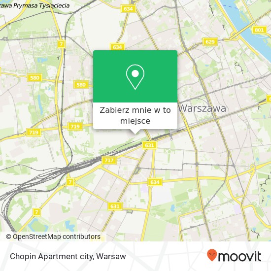 Mapa Chopin Apartment city