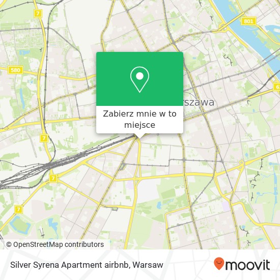 Mapa Silver Syrena Apartment airbnb