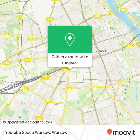 Mapa Youtube Space Warsaw