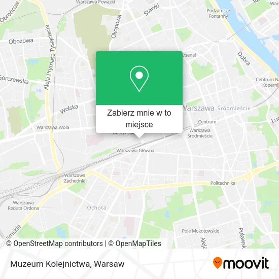 Mapa Muzeum Kolejnictwa
