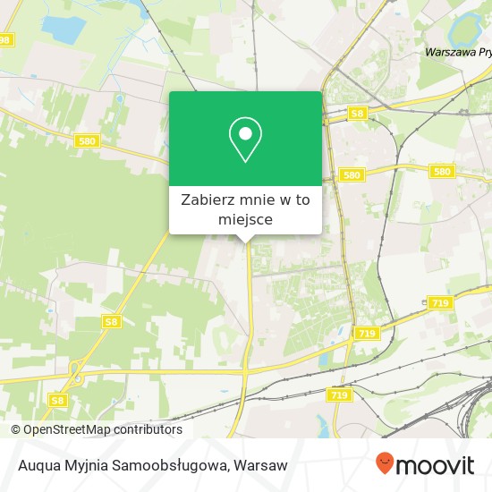 Mapa Auqua Myjnia Samoobsługowa