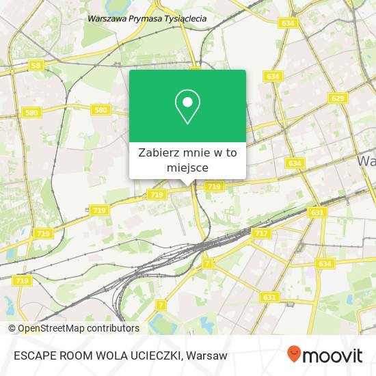 Mapa ESCAPE ROOM WOLA UCIECZKI