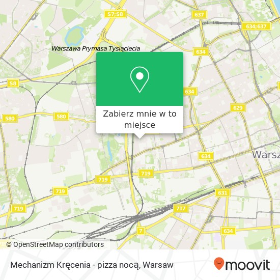 Mapa Mechanizm Kręcenia - pizza nocą