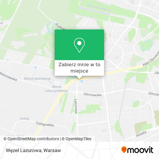 Mapa Węzeł Lazurowa