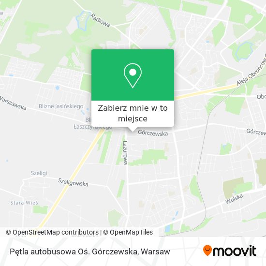 Mapa Pętla autobusowa Oś. Górczewska