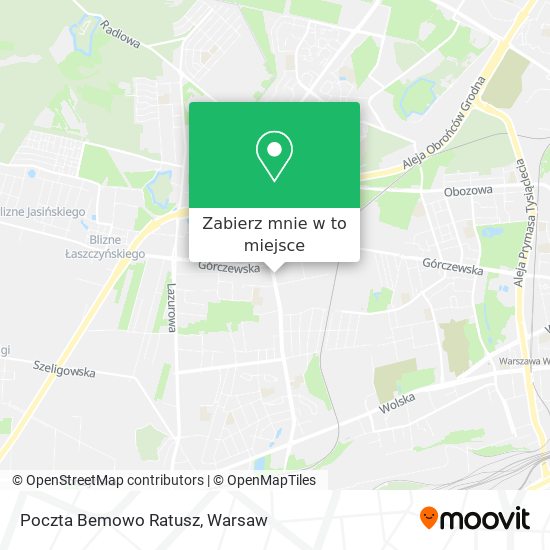 Mapa Poczta Bemowo Ratusz