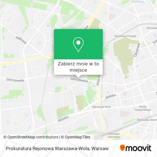 Mapa Prokuratura Rejonowa Warszawa-Wola