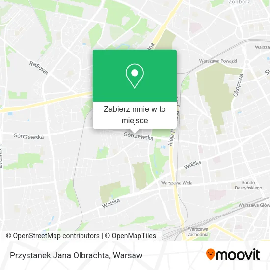 Mapa Przystanek Jana Olbrachta