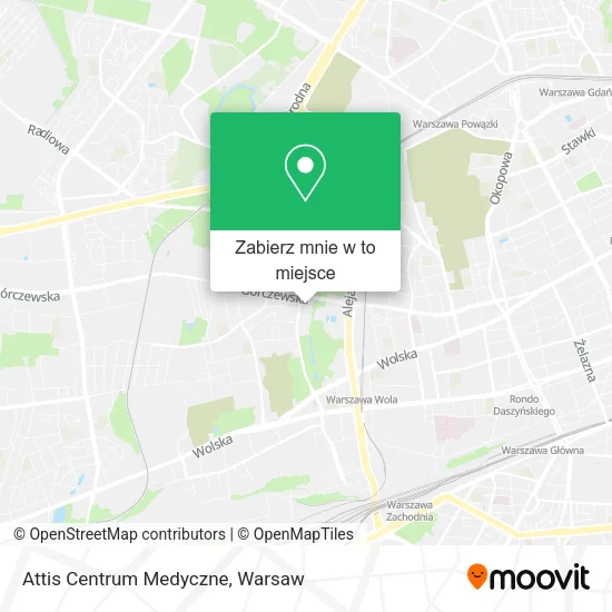 Mapa Attis Centrum Medyczne