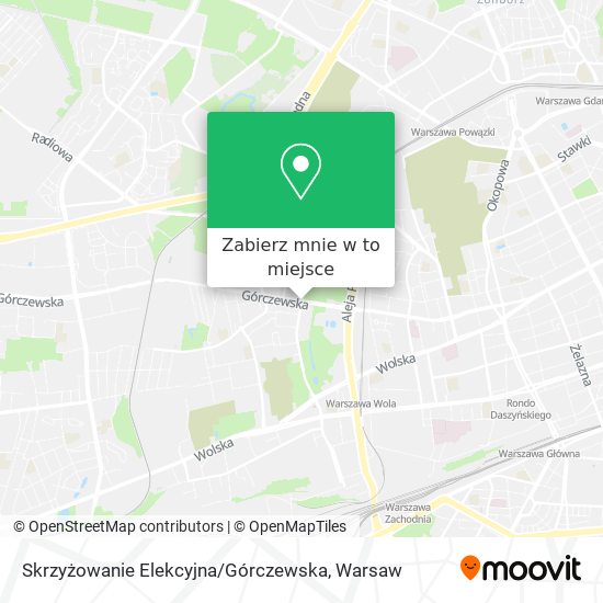 Mapa Skrzyżowanie Elekcyjna / Górczewska