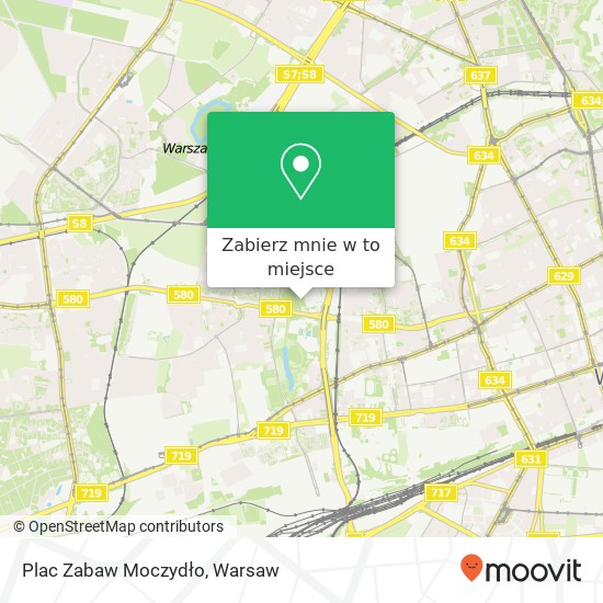 Mapa Plac Zabaw Moczydło