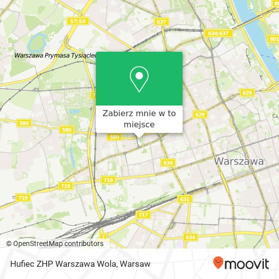 Mapa Hufiec ZHP Warszawa Wola