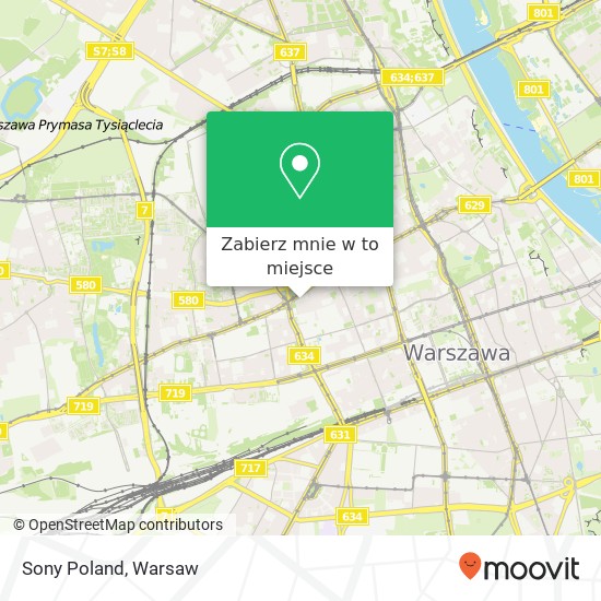 Mapa Sony Poland