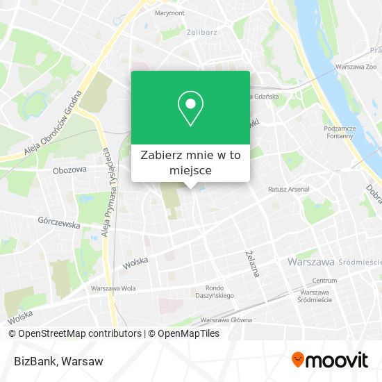 Mapa BizBank