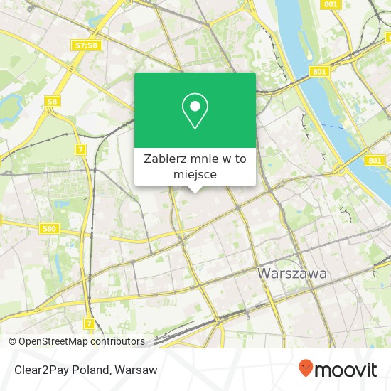 Mapa Clear2Pay Poland