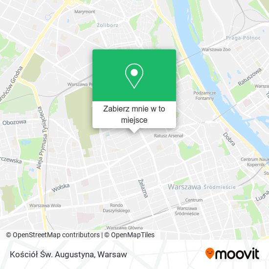 Mapa Kościół Św. Augustyna