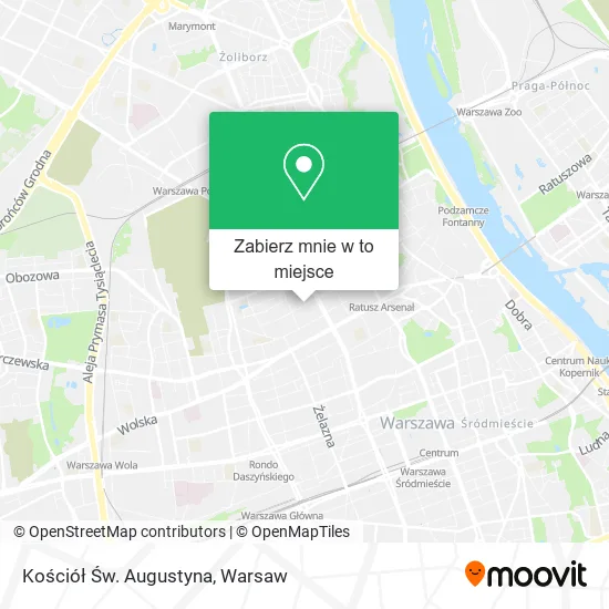 Mapa Kościół Św. Augustyna