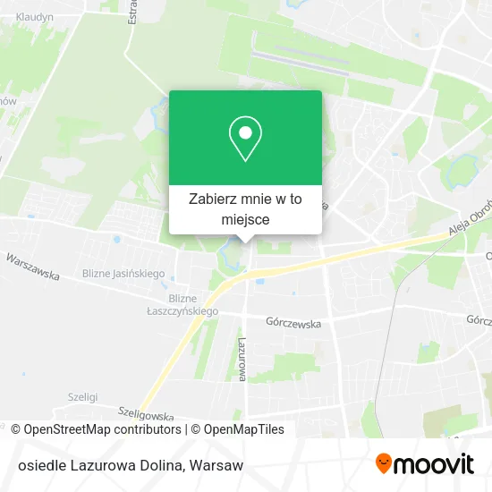 Mapa osiedle Lazurowa Dolina