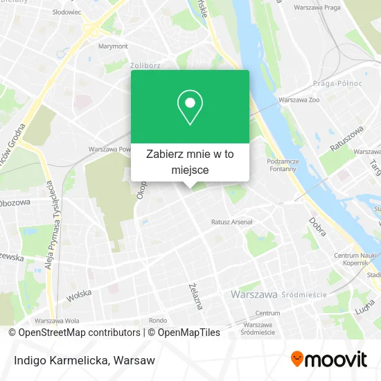 Mapa Indigo Karmelicka