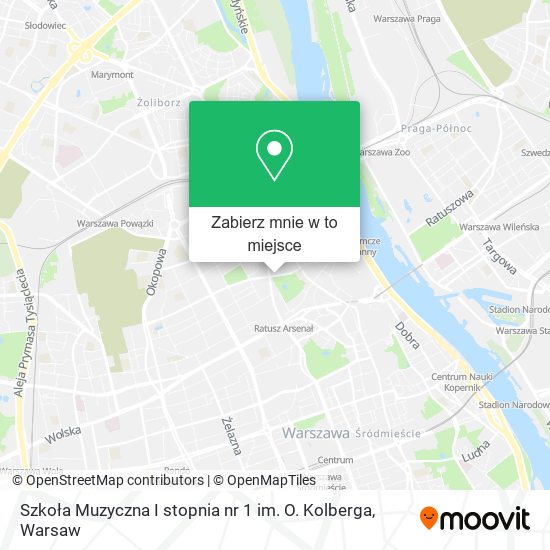 Mapa Szkoła Muzyczna I stopnia nr 1 im. O. Kolberga