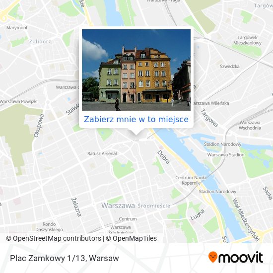 Mapa Plac Zamkowy 1/13