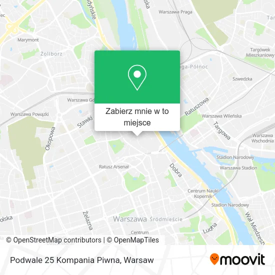 Mapa Podwale 25 Kompania Piwna