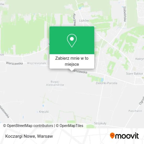 Mapa Koczargi Nowe