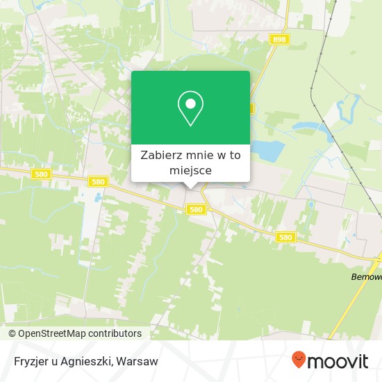 Mapa Fryzjer u Agnieszki