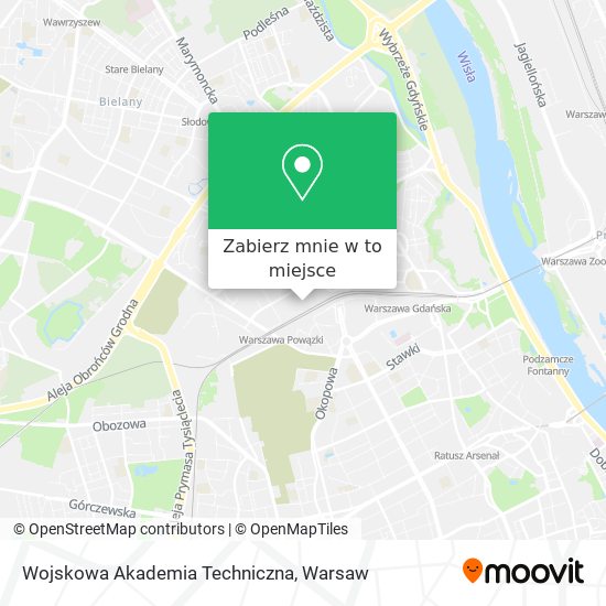 Mapa Wojskowa Akademia Techniczna