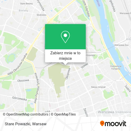 Mapa Stare Powazki