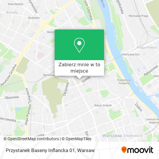 Mapa Przystanek Baseny Inflancka 01