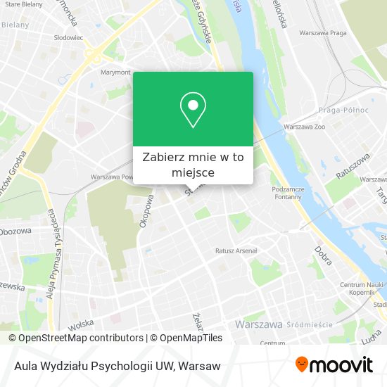 Mapa Aula Wydziału Psychologii UW