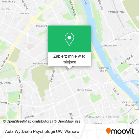 Mapa Aula Wydziału Psychologii UW