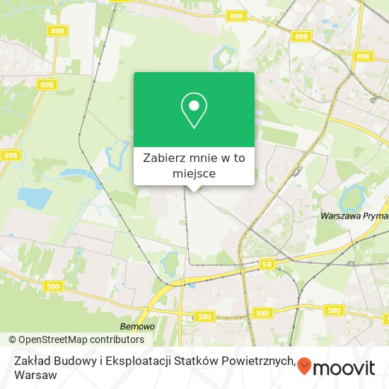 Mapa Zakład Budowy i Eksploatacji Statków Powietrznych