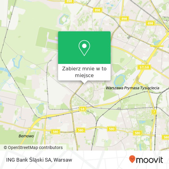 Mapa ING Bank Śląski SA